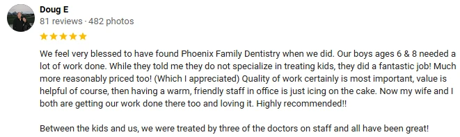 Dentist Phoenix AZ Testimonial Doug E Dentist Phoenix AZ Testimonial Doug E