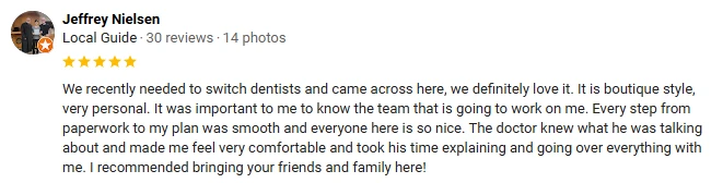 Dentist Phoenix AZ Testimonial Jeffrey N Dentist Phoenix AZ Testimonial Jeffrey N